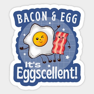 Funny Bacon and Egg Shirt, Unisex breakfast shirt, Funny Breakfast and Cooking Shirt, Gift shirt for Egg and Bacon Lover, Funny Slogan shirt Sticker